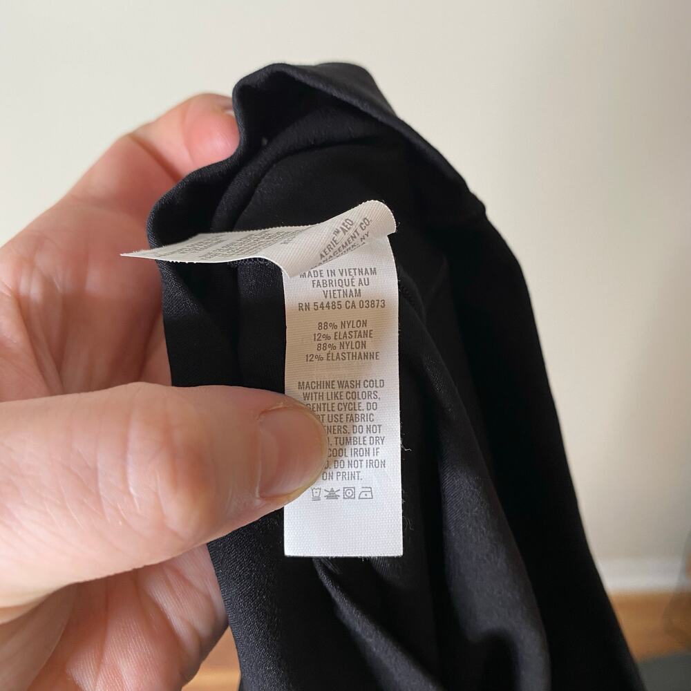 AERIE OFFLINE Real Me Flare Hi-Rise Crossover Legging Black Size XL - Picture 6 of 9